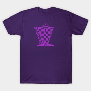 Madness Checkerboard HD - Purple T-Shirt